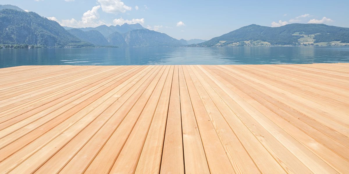 Steg Bootshaus Attersee